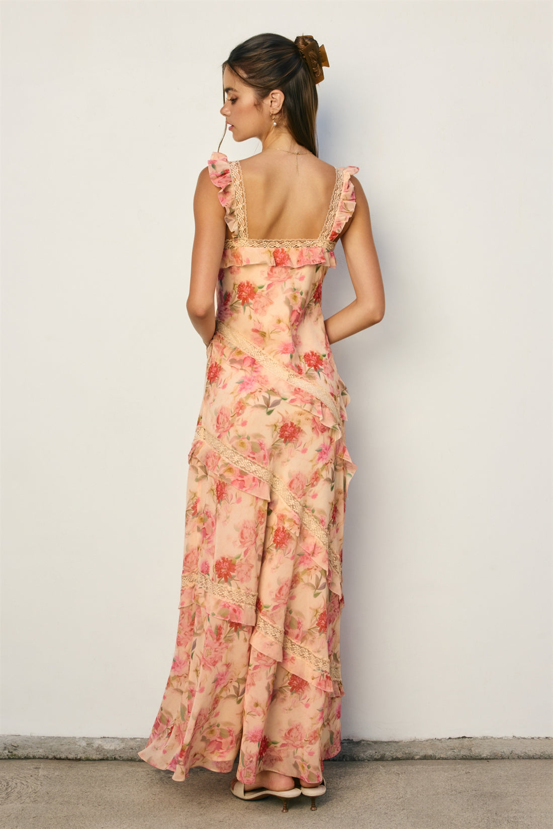 Sleeveless Print Maxi Dress