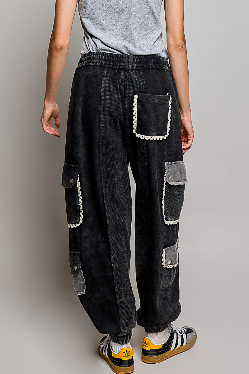 Patchwork Jogger Pants