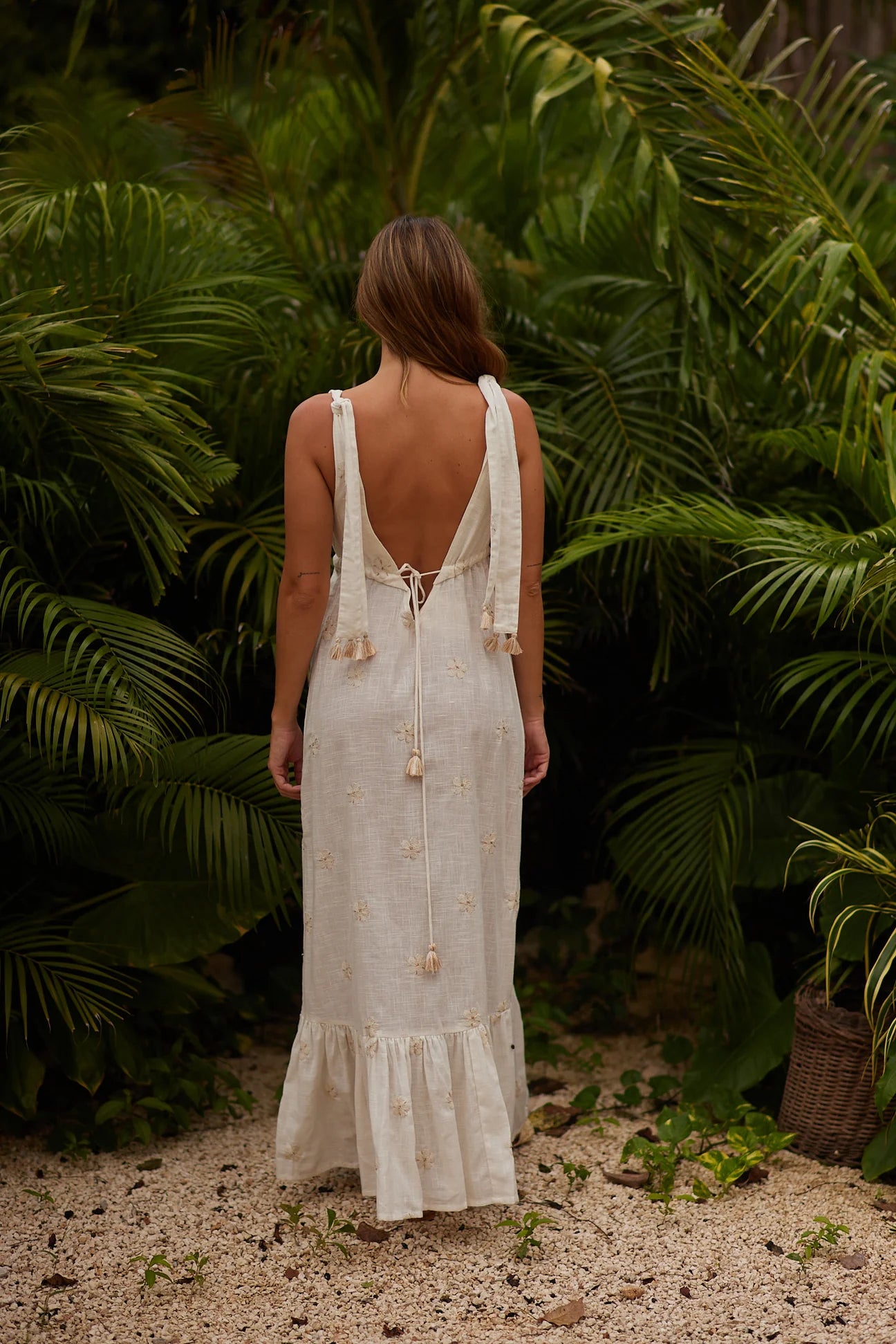 White Garden Maxi Dress