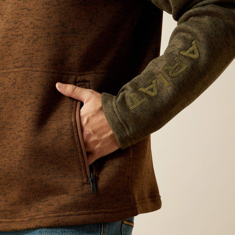 MNS Caldwell Logo 1/4 Zip Sweater