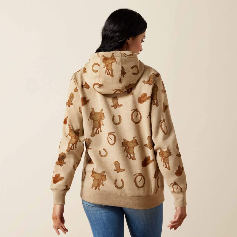 WMS Ariat Logo 2.0 Printed Hoodie