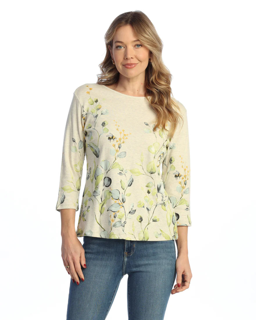 3/4 Sleeve Top - Kelly
