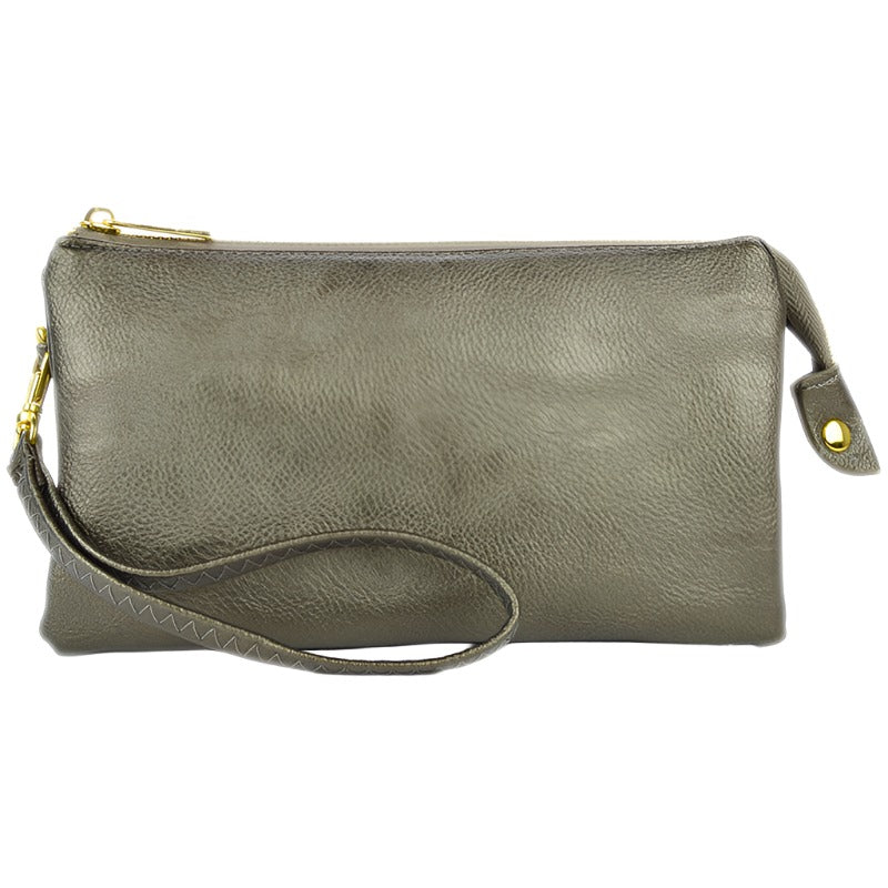 Folded Clutch with Zipper