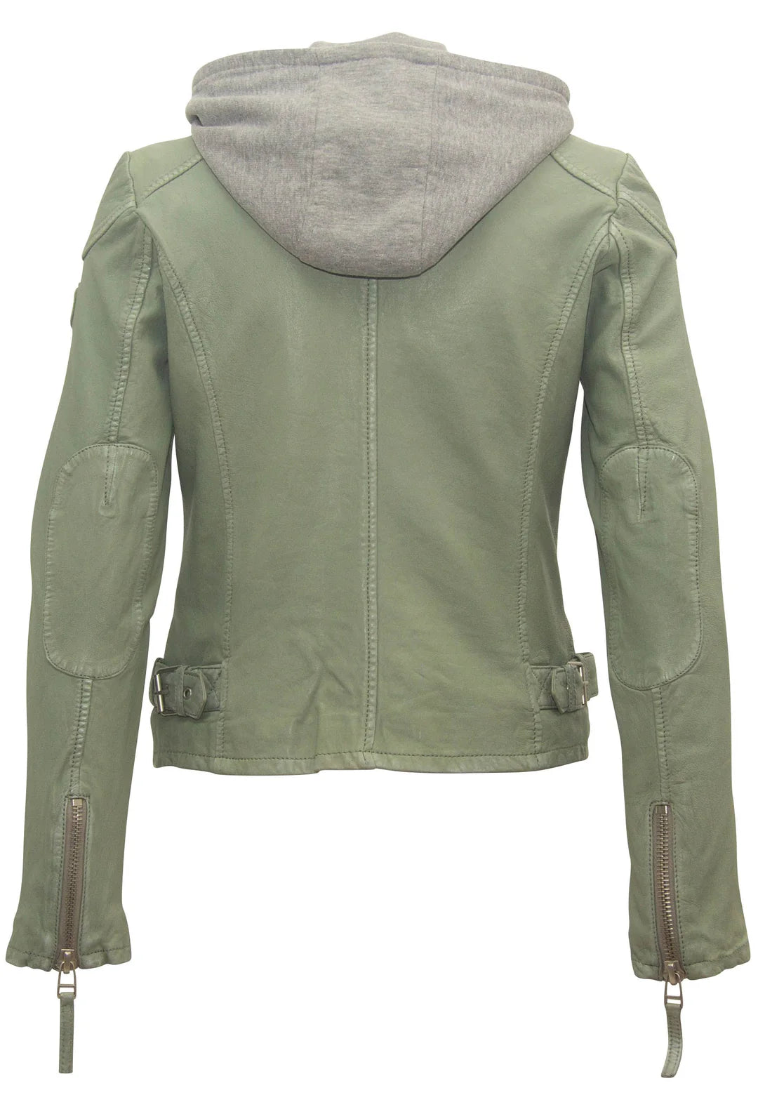 Finja RF Removable Hoodie Inset Leather Jacket