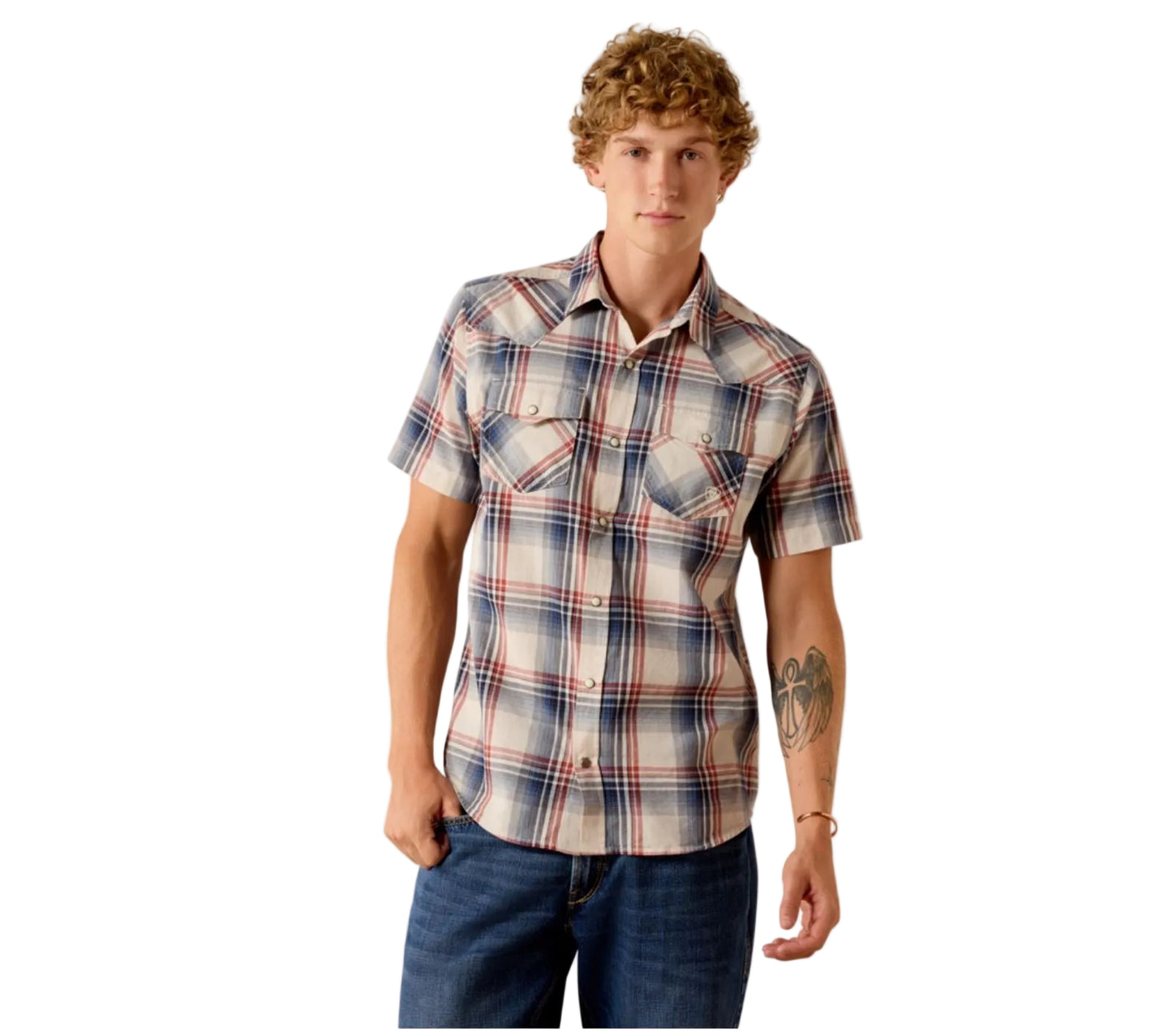 MNS Retro Haines Fitted Snap Shirt