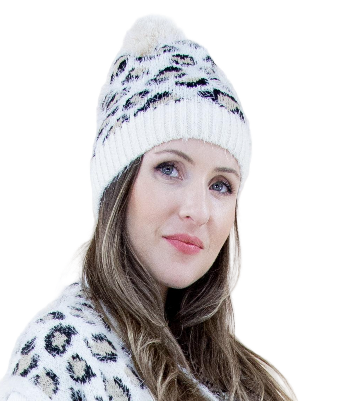 Eyelash Cheetah Beanie