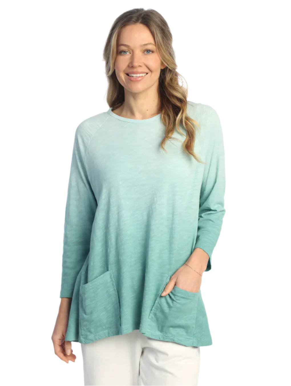 C- Long Sleeve Tunic With Pocket