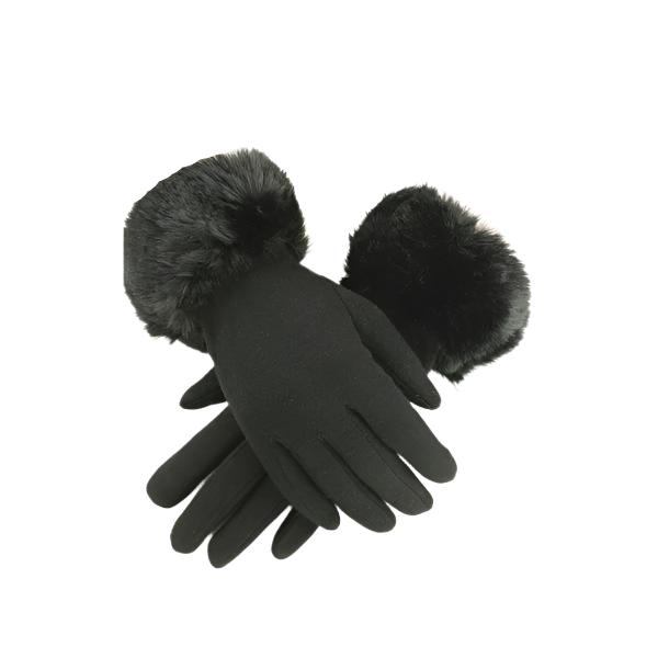 Faux Fur Cuff Gloves