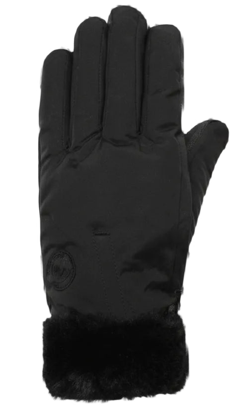 Mini Love Heart Faux Fur Cuffed Gloves