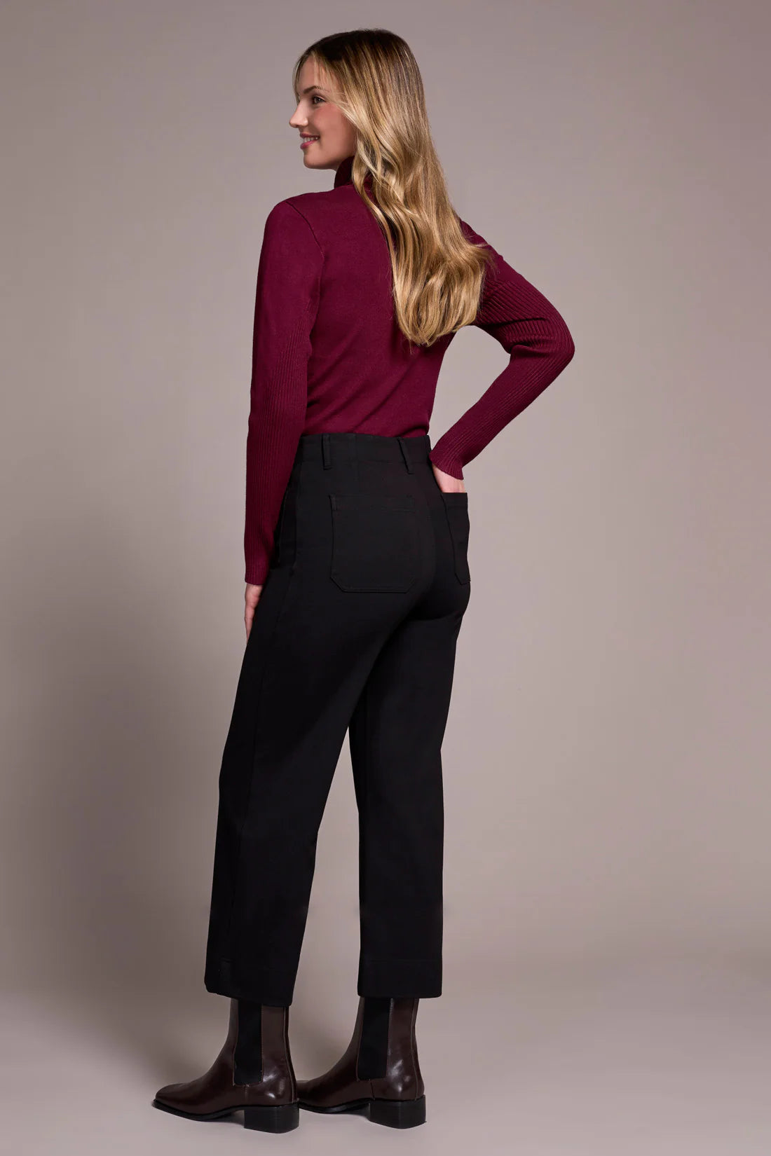 Ponte High Rise Capri Pants