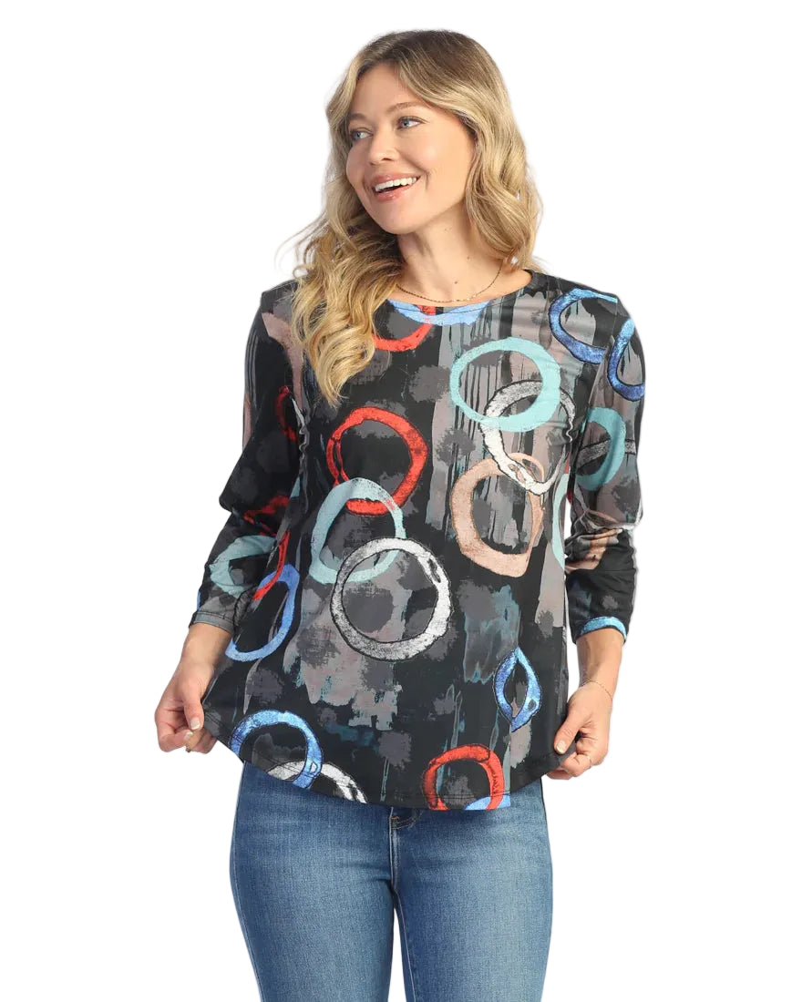 Soft Touch Round Hem Top - Lagoon