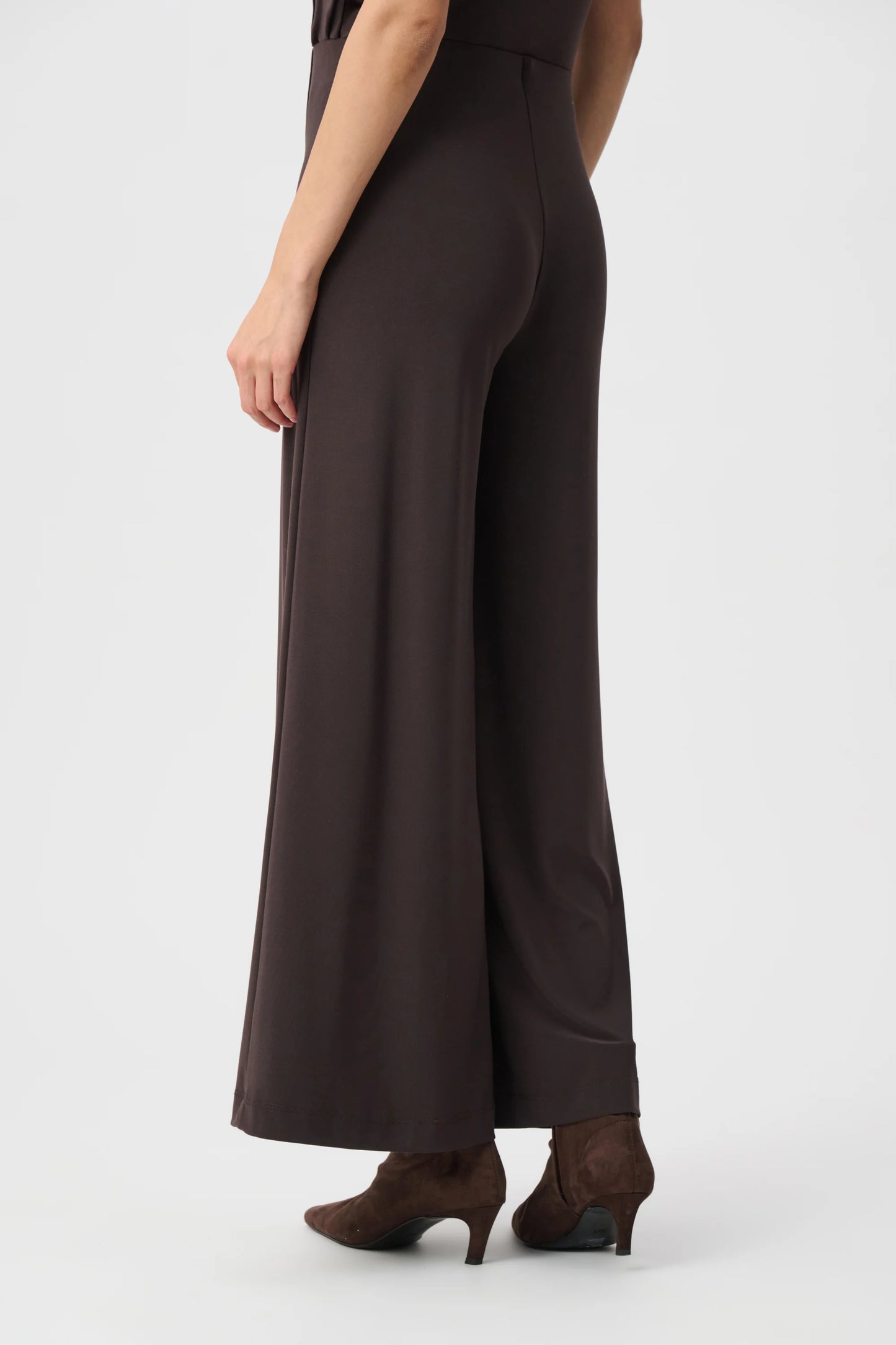 Silky Knit Pull-On Wide Leg Pants