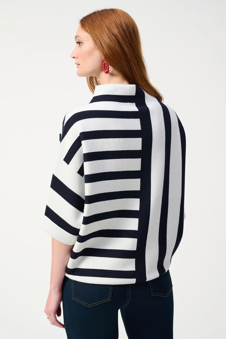 Stripe Sweater Knit Pullover