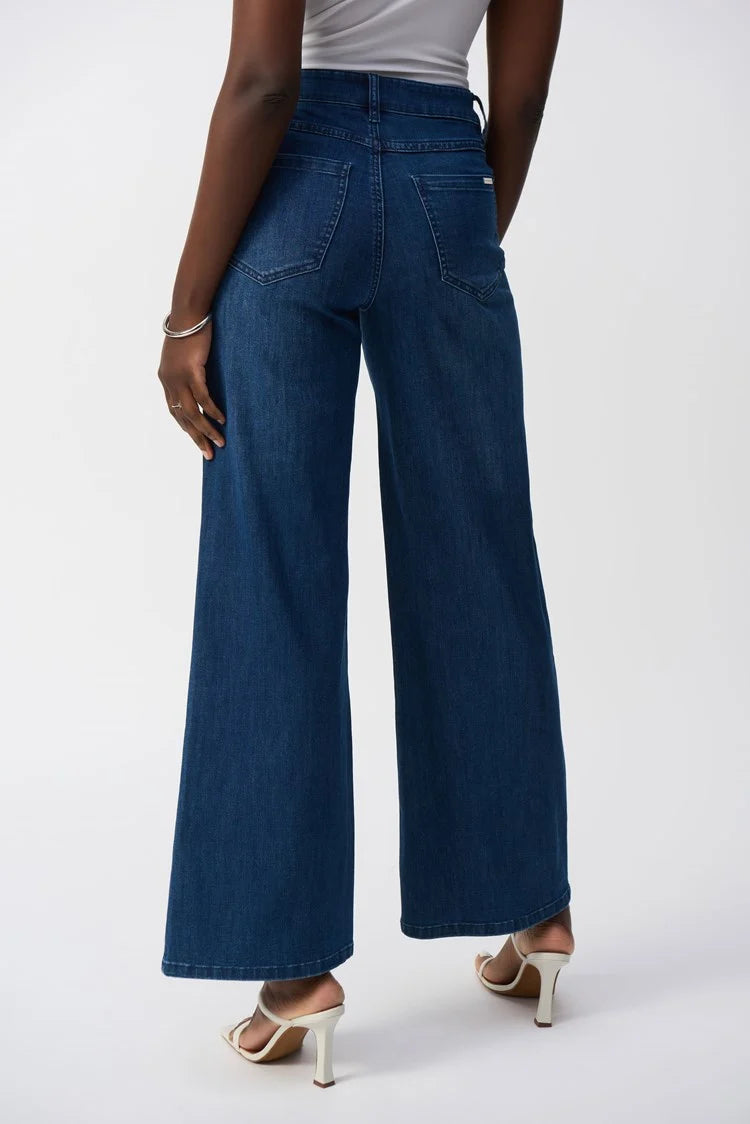 Classic Wide Leg Stretch Jeans