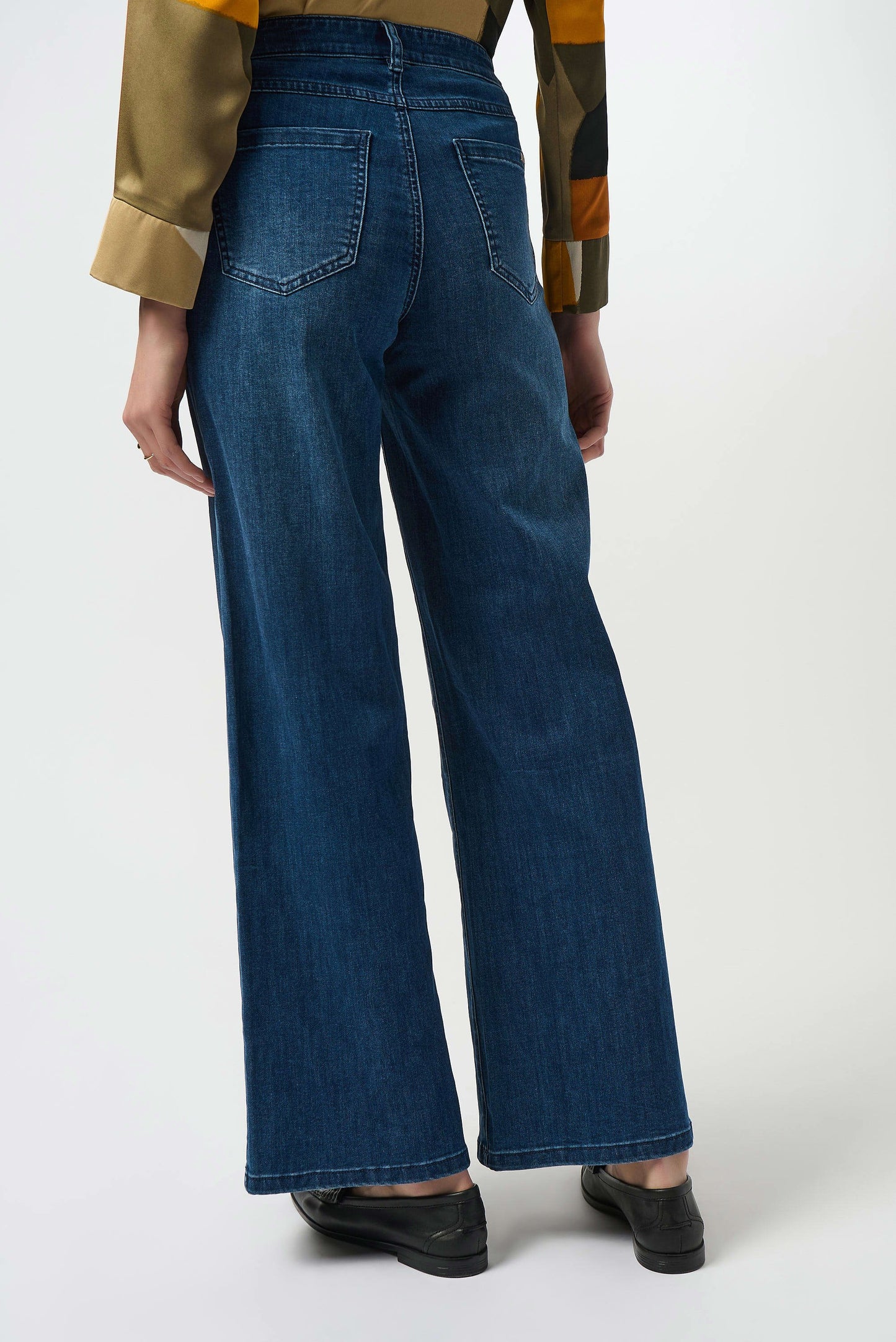 Goldie Classic Wide-Leg Stretch Jeans