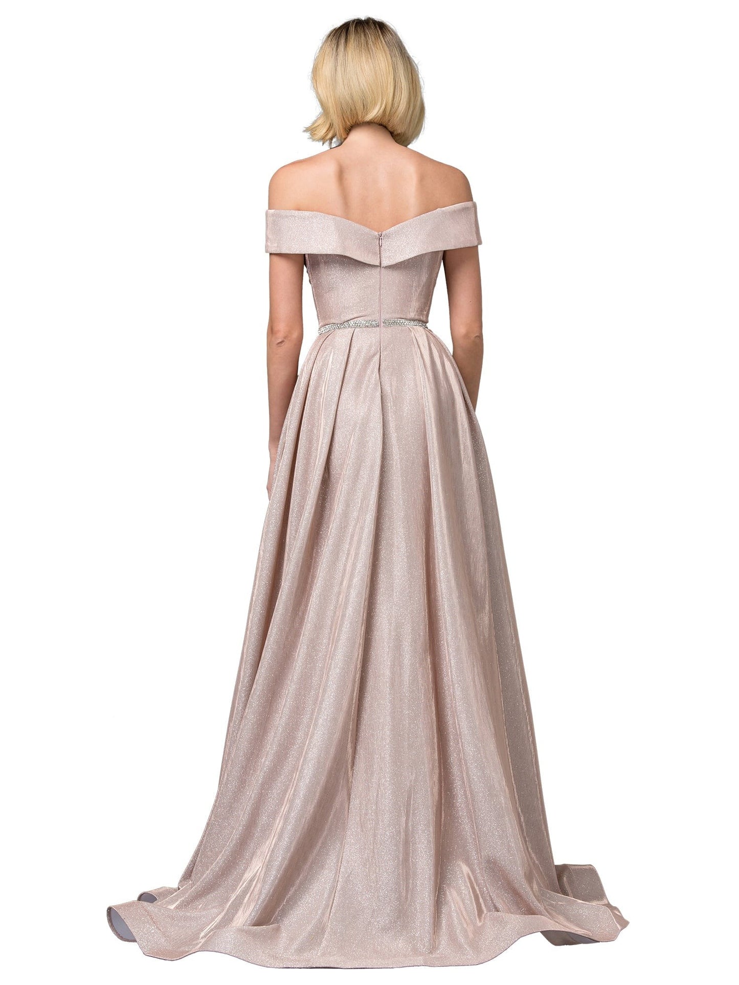 Off The Shoulder A-Line Gown