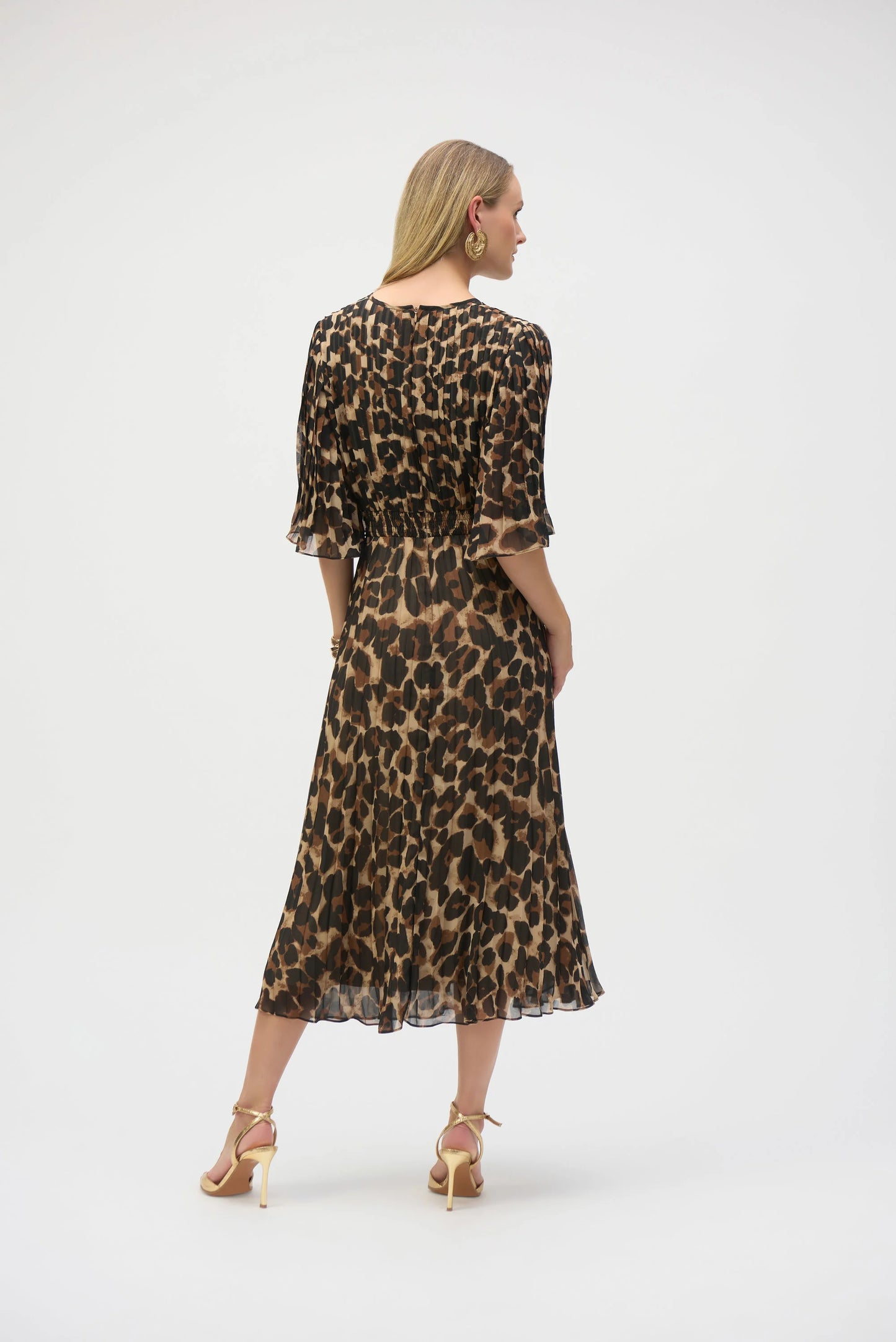 Midi Wrap Animal Print Dress