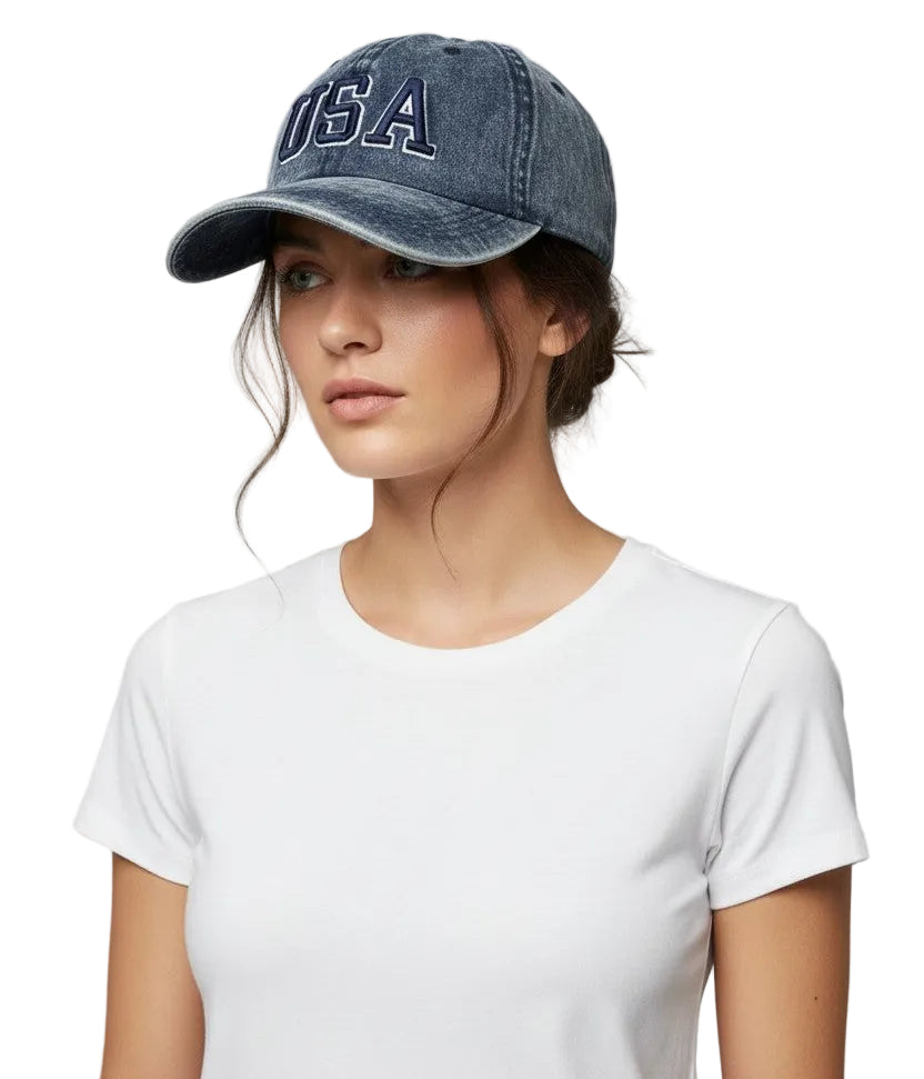 USA Embroidered Baseball Cap