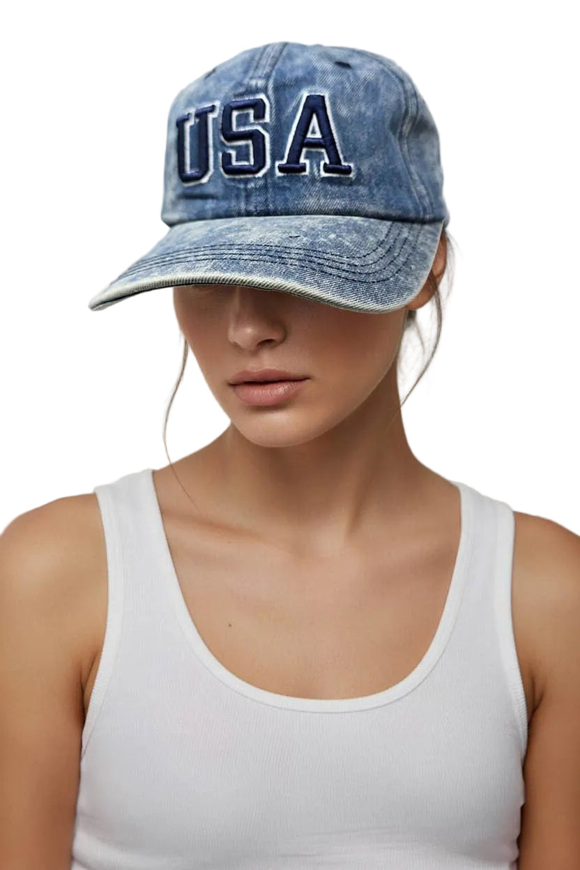 USA Embroidered Baseball Cap