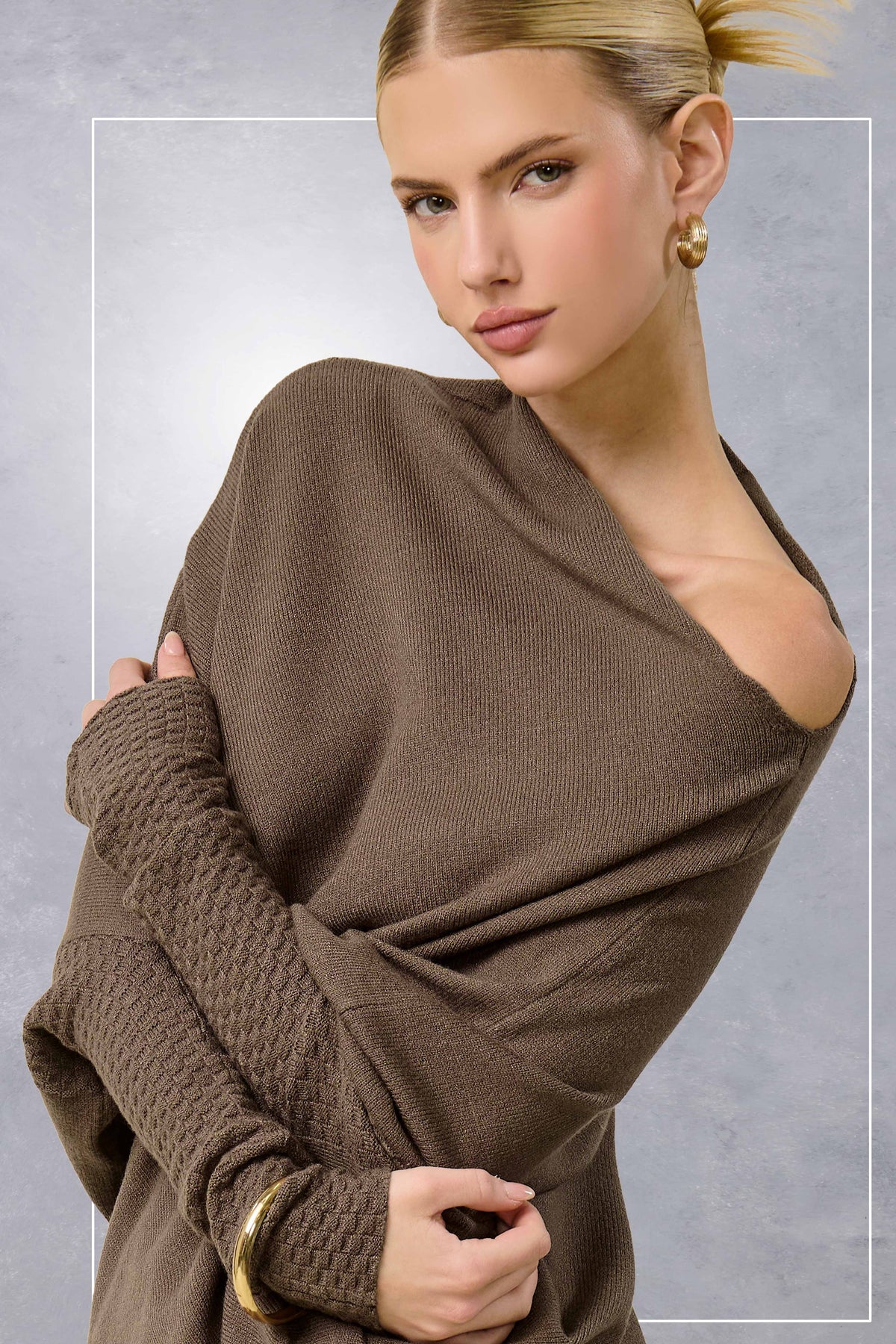 Asymmetrical Off Shoulder Sweater