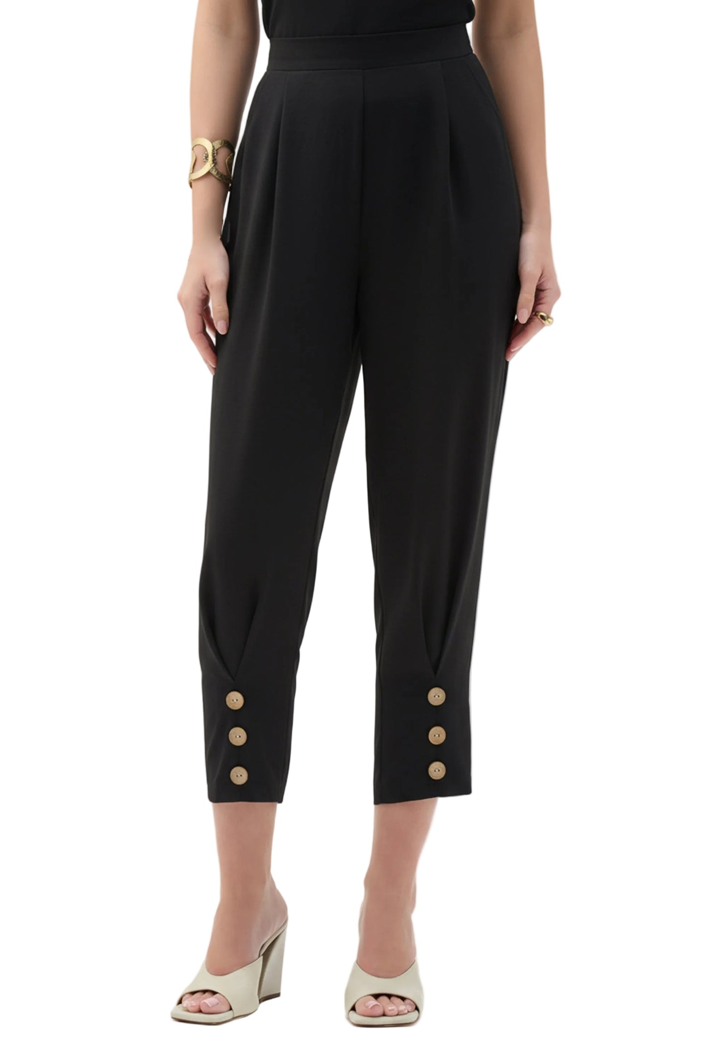 Woven Gauze Pull-On Barrel Pants