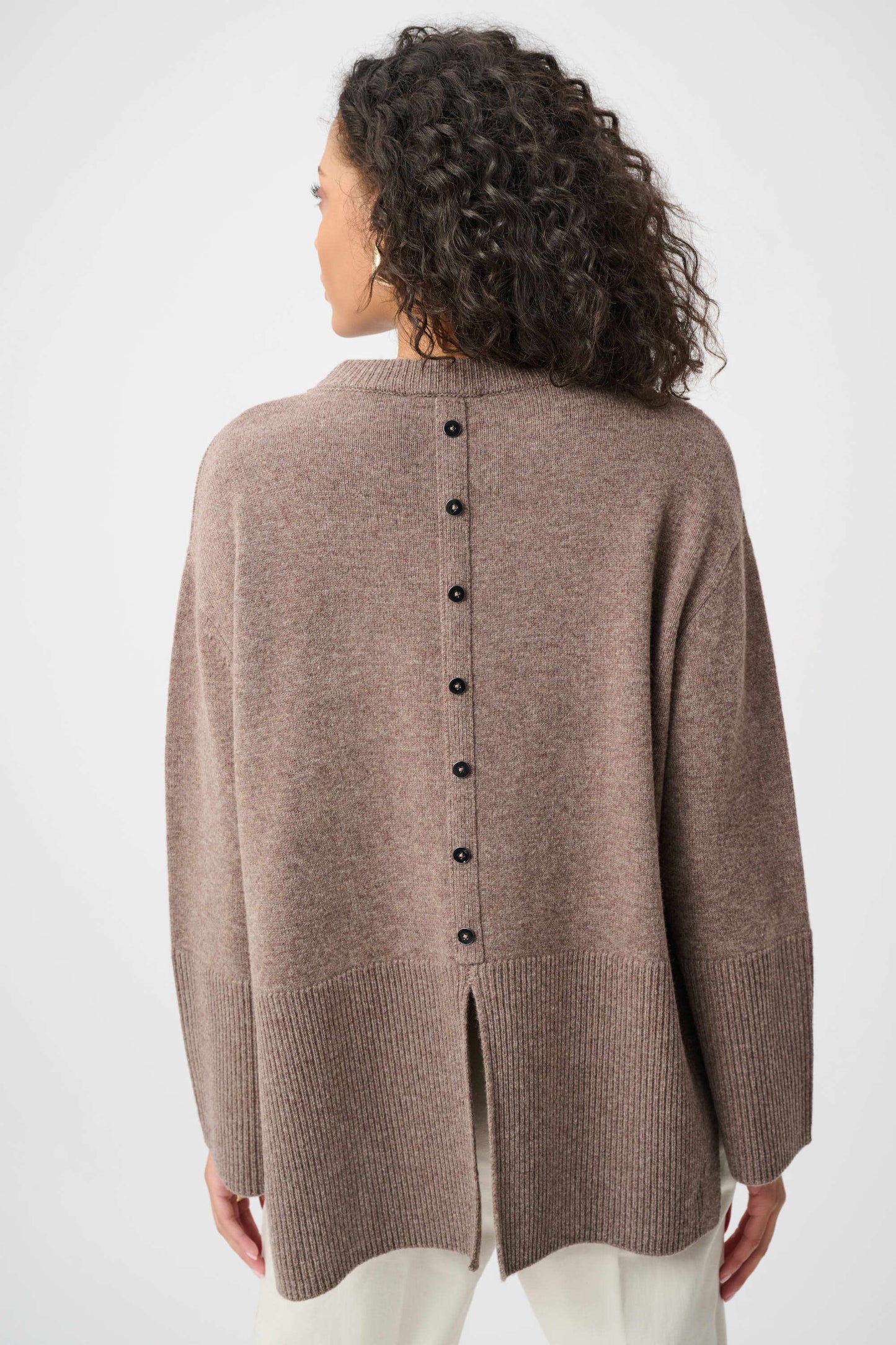 Wool Boxy Crewneck Sweater