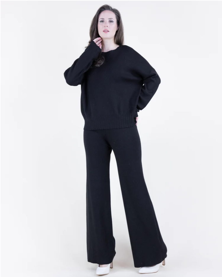 Comfy Wide Leg Knit Pants