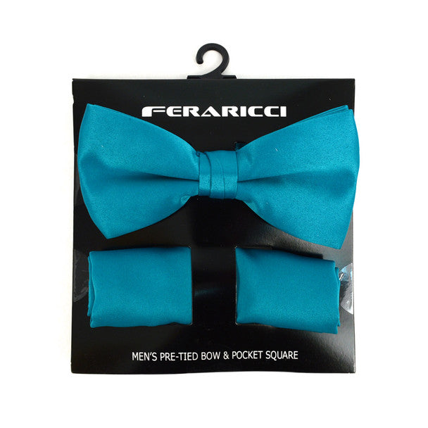 Pre-Tied Bow Tie and Hanky Set