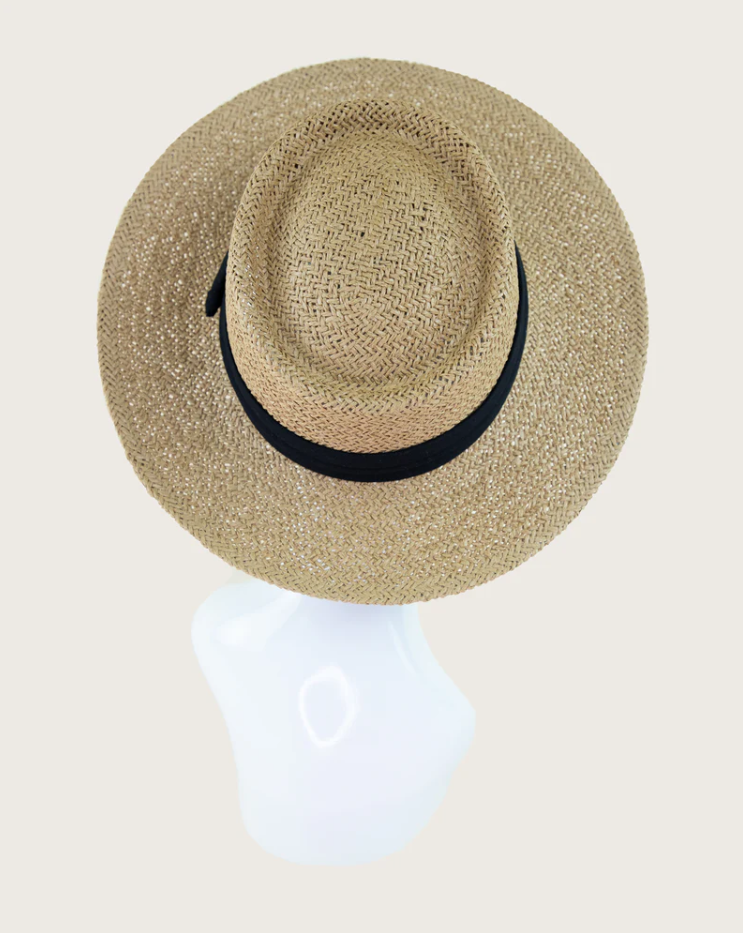 Classic Straw Fedora Hat