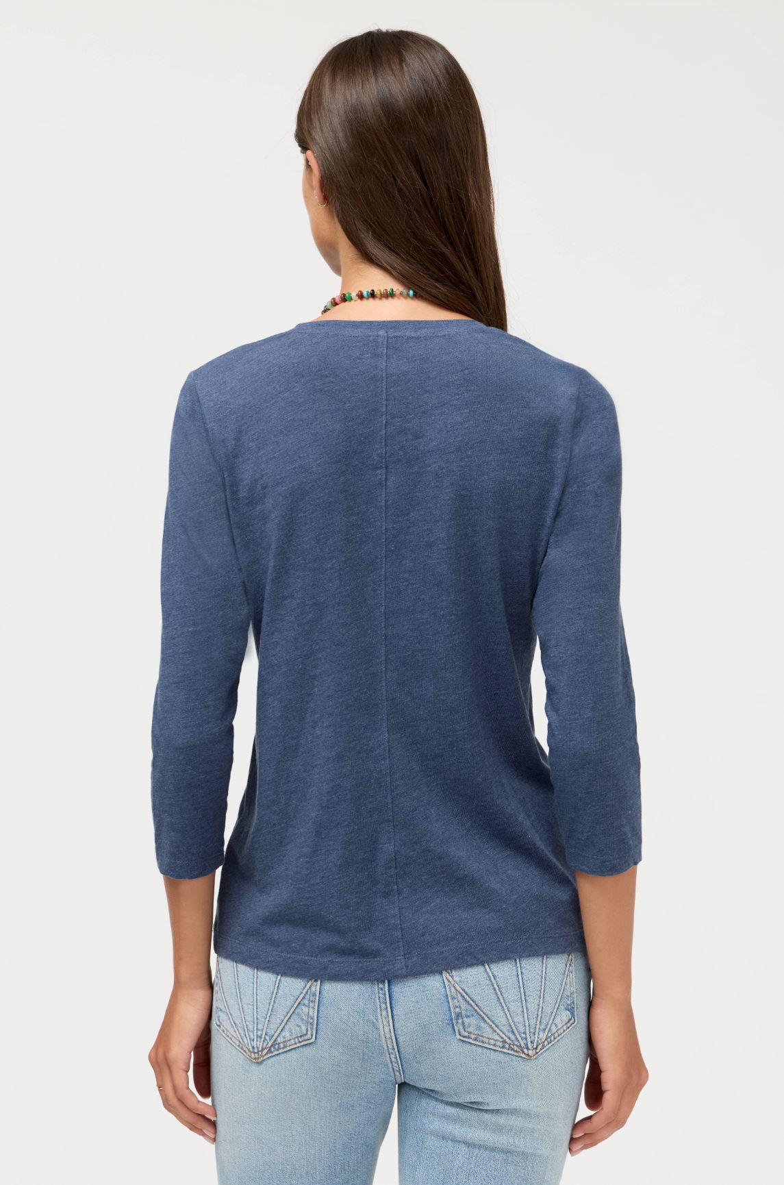 3/4 Sleeve V-Neck Tee - Sarai
