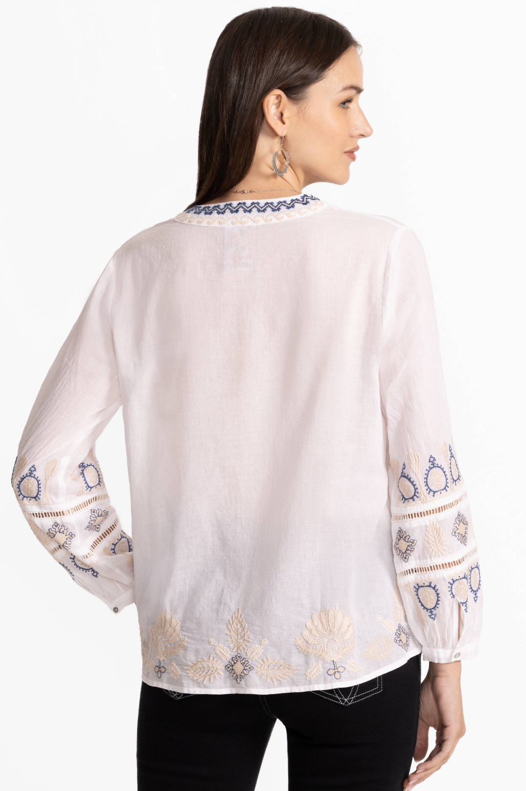 Button Front Lisbon Blouse - Alba