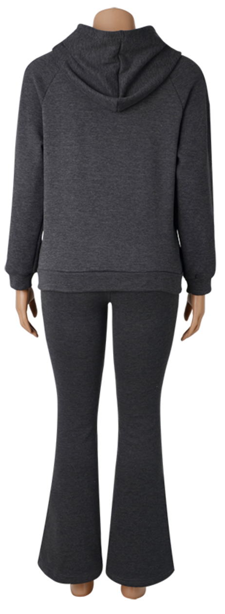 2PC Fleece Hoodie and Pants Set