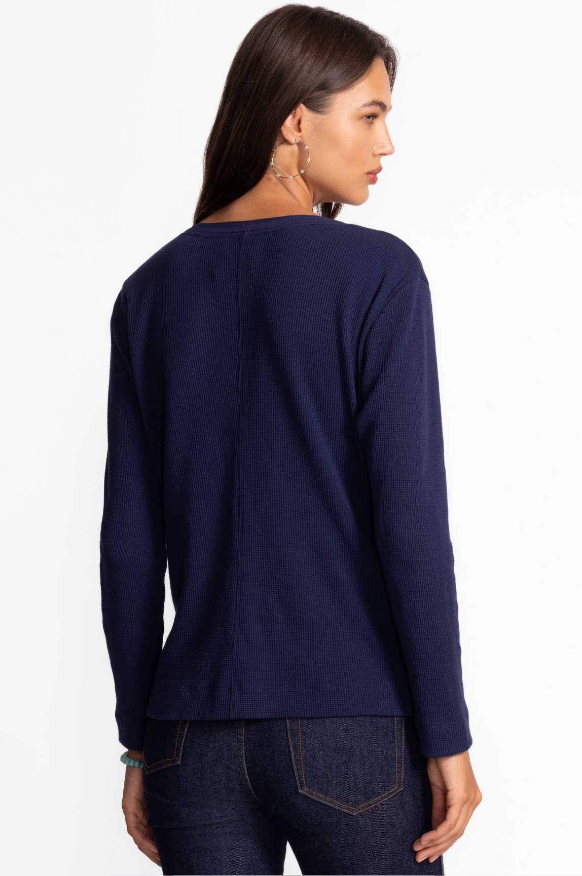 Mixed Media Henley Thermal - Mayra