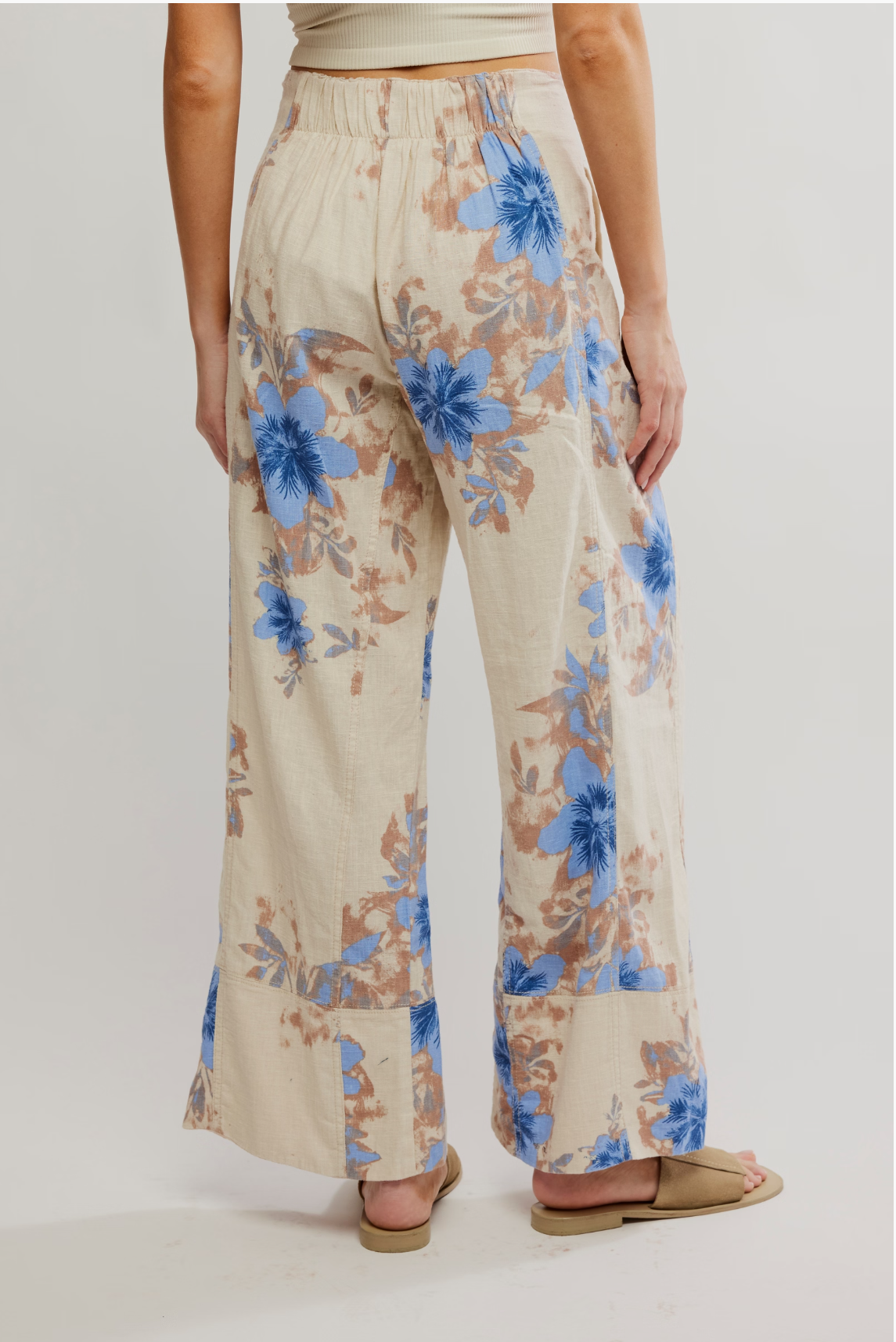 Days End Printed Linen Pants