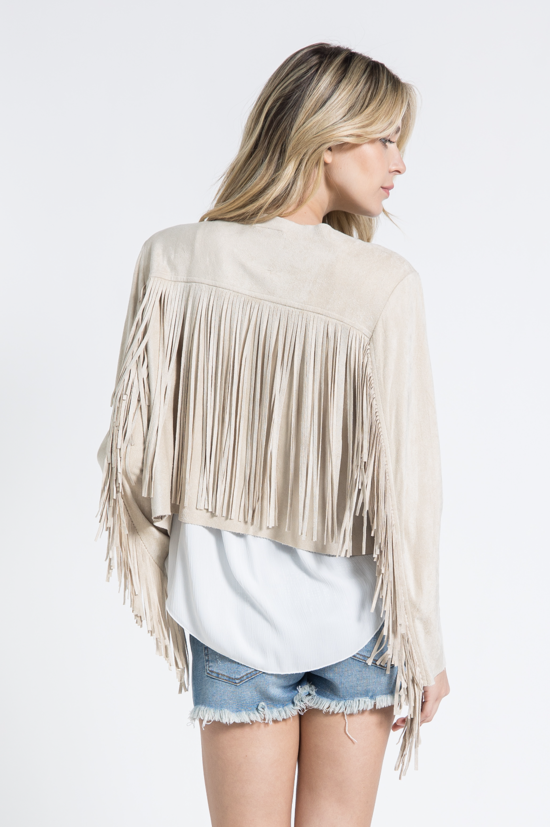 Western Cropped Fringe Jacket