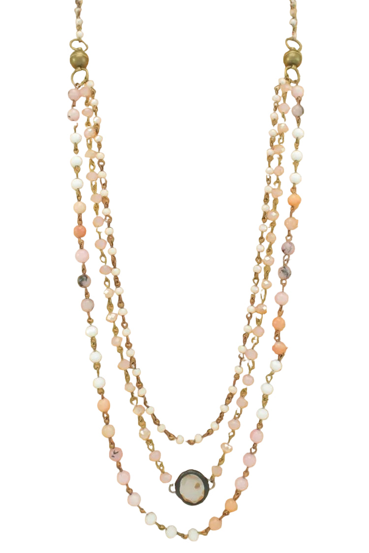 Multistrand Magnetic Beaded Necklace