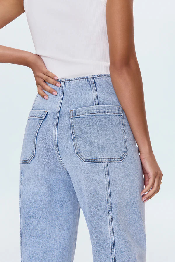 Blair High Rise Seamed Barrel Jean