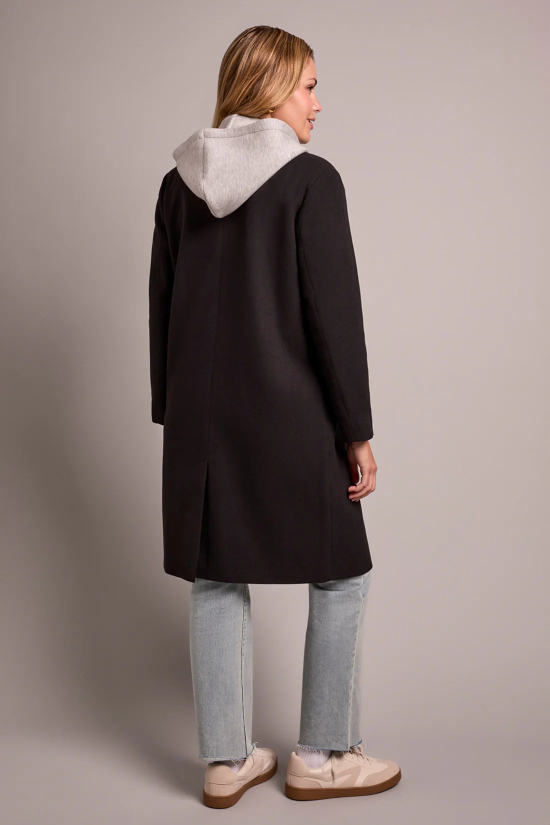 Ultra-Soft Knit Coat With Removable Fooler Hoodie