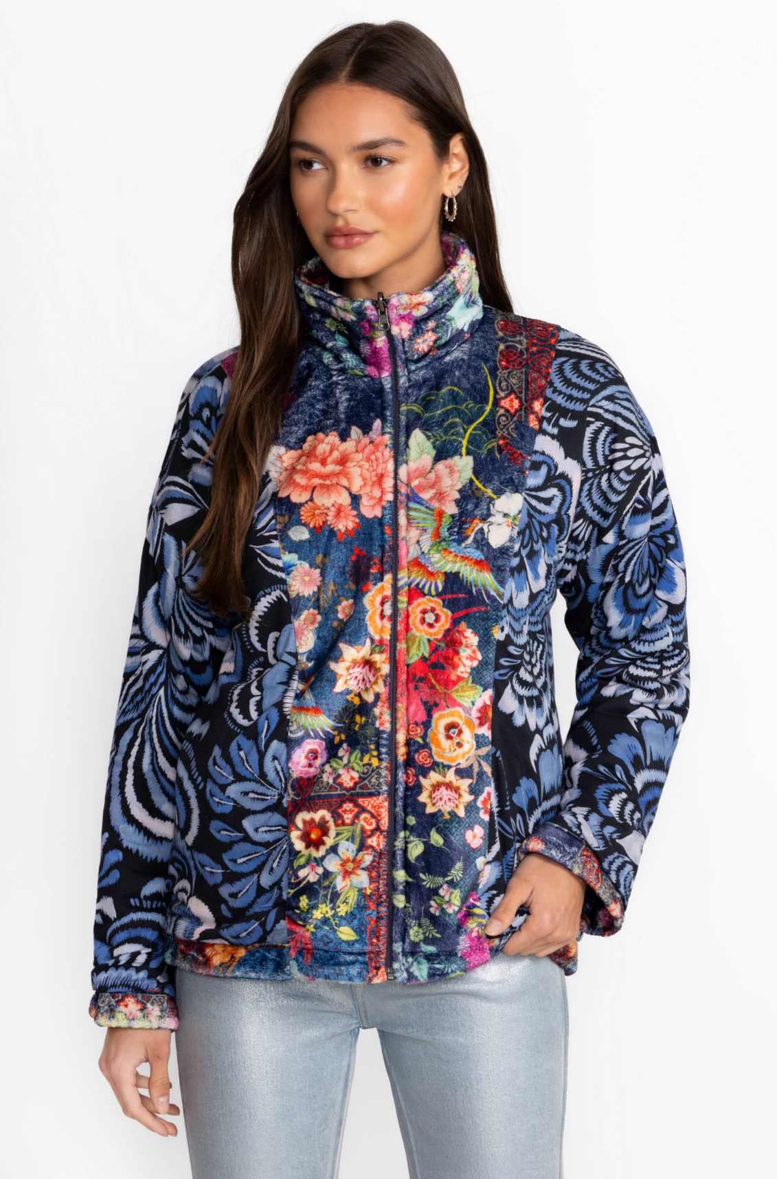 Joan Zip Sherpa Jacket (Lined) - MCDreamer Night