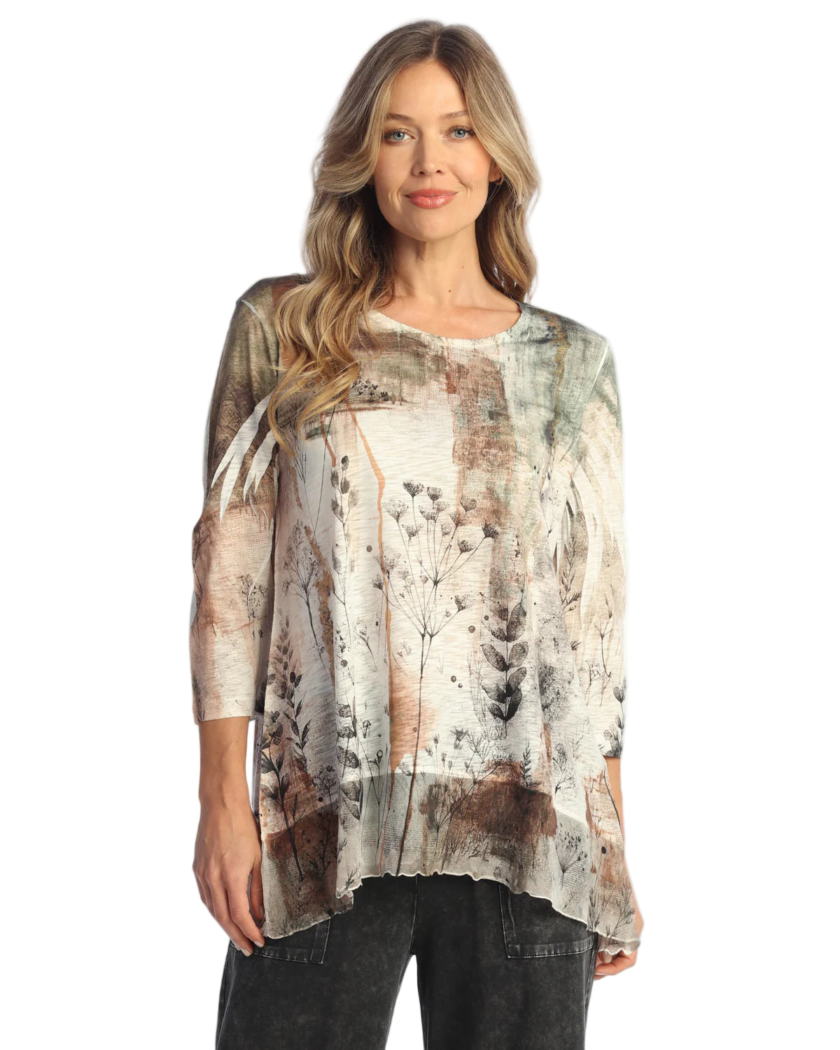 Tunic with Chiffon Contrast - Day Dream