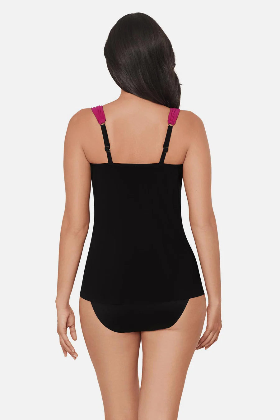 Dazzle Tankini Top in Petali Rosa