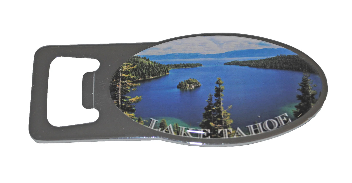 Magnet - Oval Bottle Opener Lake Tahoe