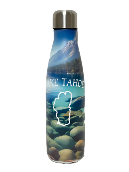 Water Bottle - Slim Stainless Lake Tahoe