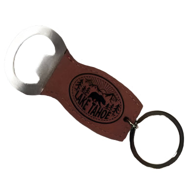 Keychain - Leather Opener Lake Tahoe
