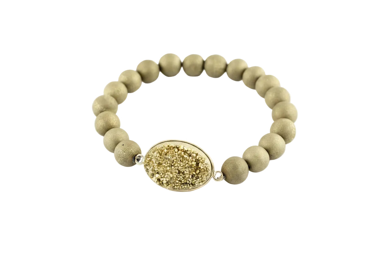 Beaded Bracelet with Stone