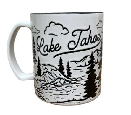 Mug - Line Art Stoneware Lake Tahoe