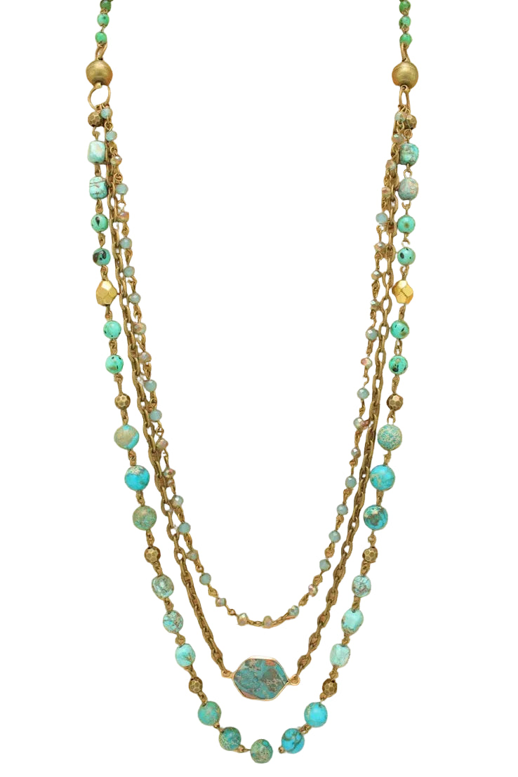 Multistrand Magnetic Beaded Necklace