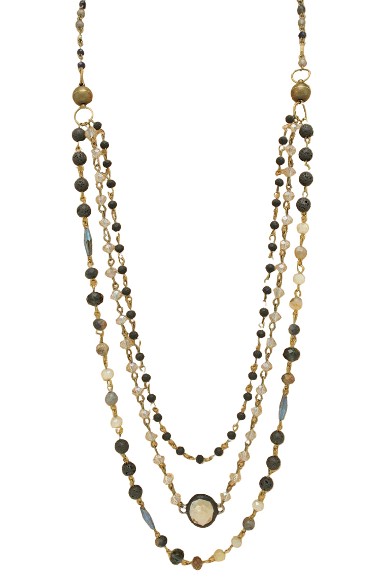 Multistrand Magnetic Beaded Necklace