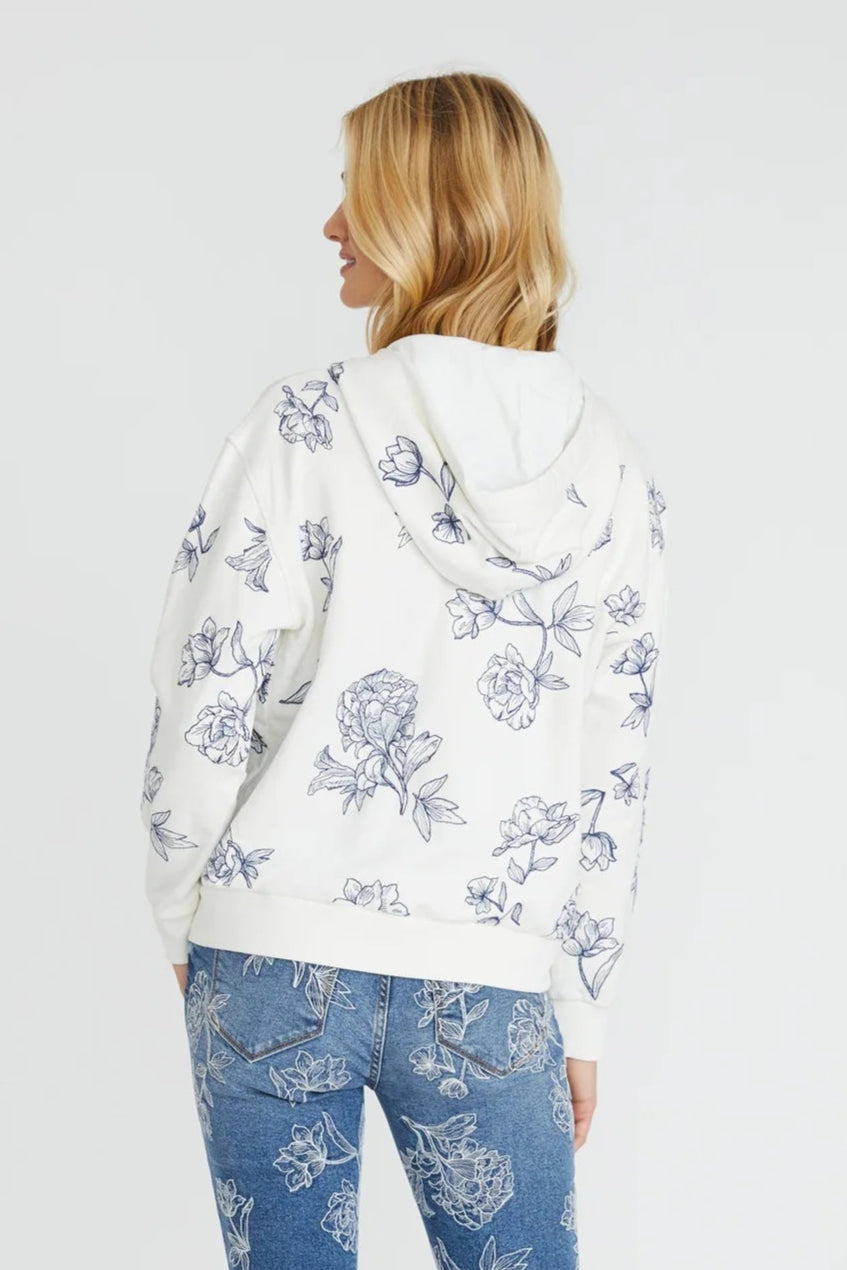 Hallie Zip Up X Azur Etched Top