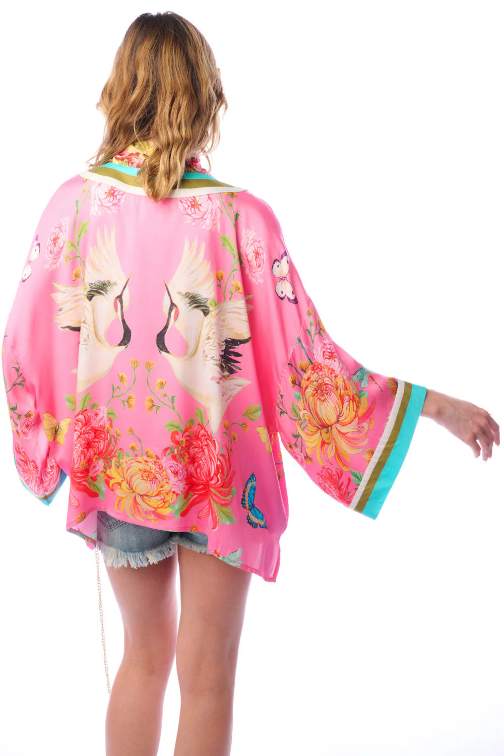 The Legend of the Crane Short Kimono